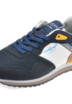 Pantofi sport PEPE JEANS bleumarin, LONDON LIFE, din material textil imagine