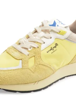 Pantofi sport PEPE JEANS galbeni, MARLON DIVIDED, din material textil imagine