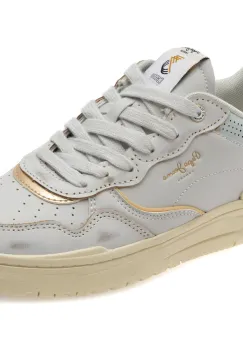 Pantofi sport PEPE JEANS gri, CHESTER DISTRESS, din piele ecologica imagine