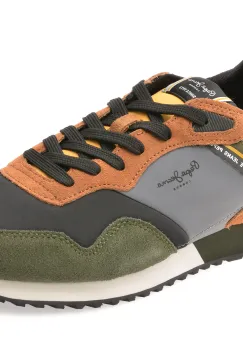 Pantofi sport PEPE JEANS kaki, MS40012, din material textil imagine
