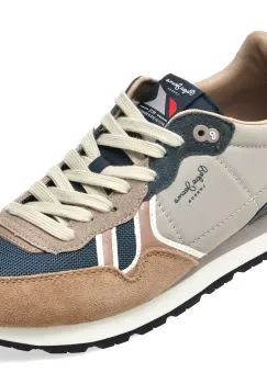 Pantofi sport PEPE JEANS maro, MS40048, din material textil si piele naturala imagine