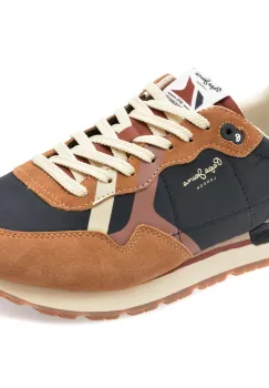 Pantofi sport PEPE JEANS multicolor, BRIT COVER, din material textil imagine