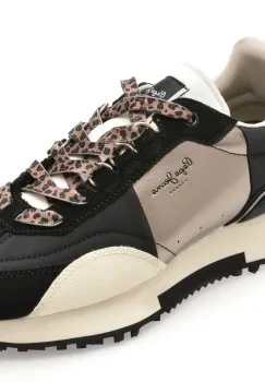 Pantofi sport PEPE JEANS negri, LS60001, din material textil imagine