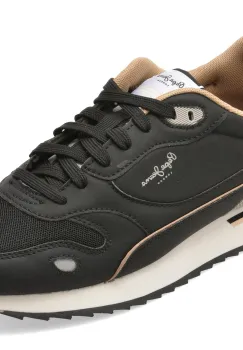 Pantofi sport PEPE JEANS negri, MS40033, din material textil imagine