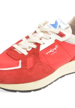 Pantofi sport PEPE JEANS rosii, LS60035, din material textil imagine