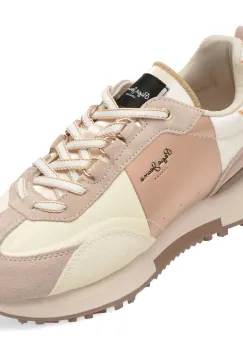 Pantofi sport PEPE JEANS roz, LS60037, din material textil si piele naturala imagine