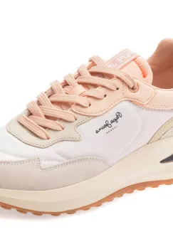 Pantofi sport PEPE JEANS roz, WINSLOW COLORS, din material textil imagine