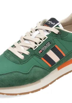 Pantofi sport PEPE JEANS verzi, MS40025, din material textil imagine