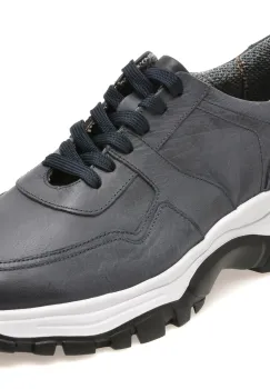 Pantofi sport RELAX bleumarin, 8129A, din piele naturala imagine