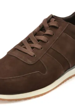 Pantofi sport RELAX maro, 635, din piele intoarsa imagine