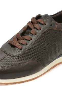 Pantofi sport RELAX maro, 9111, din piele naturala imagine