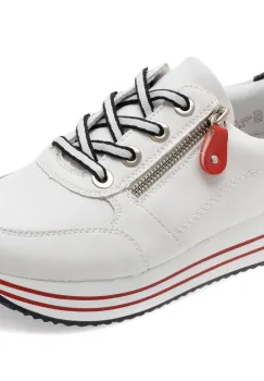 Pantofi sport REMONTE albi, D1312, din piele naturala imagine