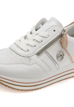 Pantofi sport REMONTE albi, D1327, din piele naturala imagine
