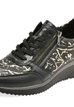 Pantofi sport REMONTE negri, D2401, din material textil imagine