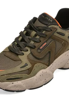 Pantofi sport REPLAY kaki, MS9M0OT, din material textil si piele naturala imagine