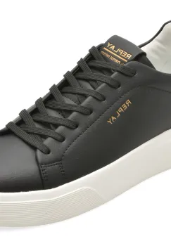 Pantofi sport REPLAY negri, MZ7O05L, din piele naturala imagine