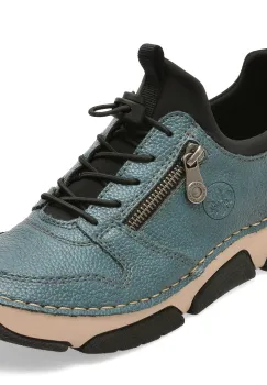Pantofi sport RIEKER albastri, 45951, din piele ecologica imagine