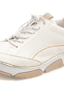 Pantofi sport RIEKER albi, 45969, din piele ecologica imagine