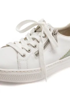 Pantofi sport RIEKER albi, L5900, din piele naturala imagine