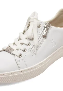 Pantofi sport RIEKER albi, L59L1, din piele naturala imagine