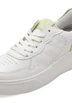 Pantofi sport RIEKER albi, W2300, din piele naturala imagine