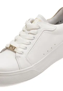 Pantofi sport RIEKER albi, W2303, din piele naturala imagine