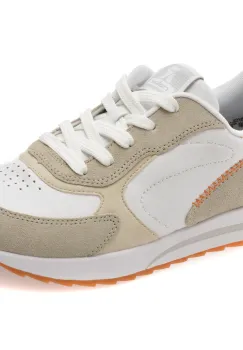 Pantofi sport RIEKER albi, W2400, din piele naturala imagine
