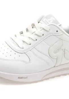 Pantofi sport RIEKER albi, W2401, din piele naturala imagine