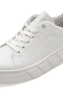 Pantofi sport RIEKER albi, W2601, din piele naturala imagine