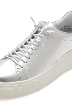 Pantofi sport RIEKER argintii, W2301, din piele naturala imagine