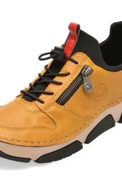 Pantofi sport RIEKER galbeni, 45951, din piele ecologica imagine