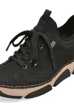Pantofi sport RIEKER negri, 45976, din piele naturala imagine