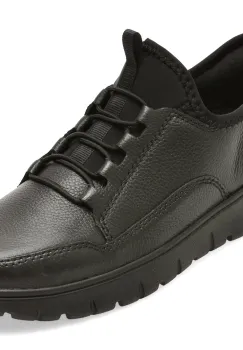 Pantofi sport RIEKER negri, N1357, din piele naturala imagine