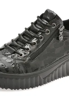 Pantofi sport RIEKER negri, N2555, din piele ecologica imagine