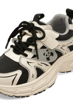 Pantofi sport SELECTION KIDS alb-negru, 61091, din piele ecologica imagine