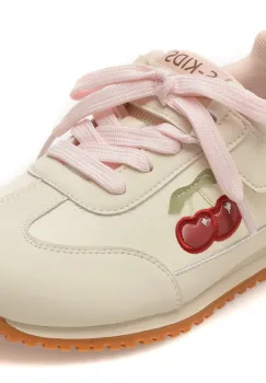 Pantofi sport SELECTION KIDS albi, 63002, din piele naturala imagine