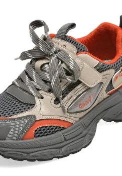 Pantofi sport SELECTION KIDS gri, 61090, din piele ecologica imagine