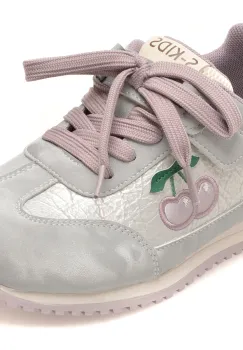 Pantofi sport SELECTION KIDS gri, 63002, din piele naturala imagine