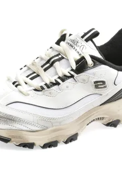Pantofi sport SKECHERS alb-negru, 150245, din material textil imagine