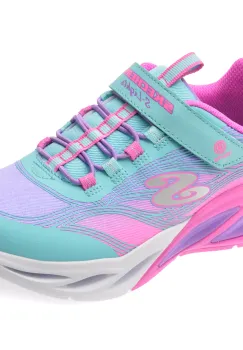 Pantofi sport SKECHERS albastri, COSMIC GLOW, din material textil imagine