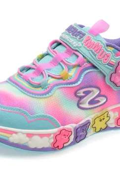 Pantofi sport SKECHERS albastri, GUMMY FRIENDS, din material textil imagine