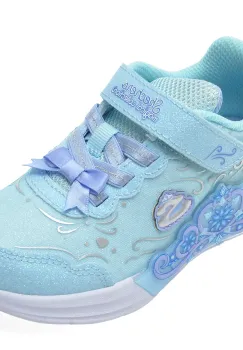 Pantofi sport SKECHERS albastri, LIL PRINCESS STEPS, din material textil imagine