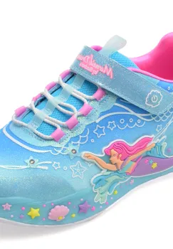 Pantofi sport SKECHERS albastri, MERMAID DREAMS, din material textil imagine