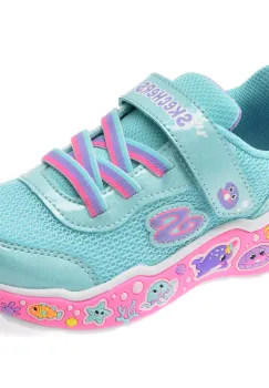 Pantofi sport SKECHERS albastri, PLAY SCENE, din material textil imagine