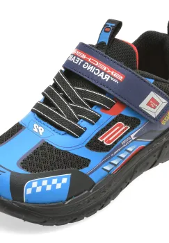 Pantofi sport SKECHERS albastri, SKECH TRACKS, din material textil imagine