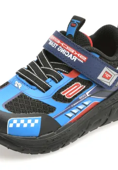 Pantofi sport SKECHERS albastri, SKECH TRACKS, din material textil imagine
