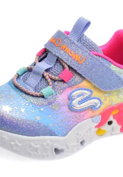 Pantofi sport SKECHERS albastri, UNICORN CHARMER, din material textil imagine