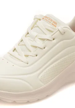 Pantofi sport SKECHERS albi, 117485, din piele ecologica imagine