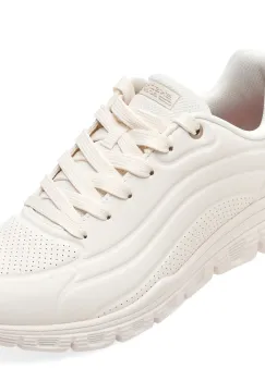 Pantofi sport SKECHERS albi, 117704, din piele ecologica imagine