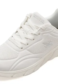 Pantofi sport SKECHERS albi, 117715, din piele ecologica imagine
